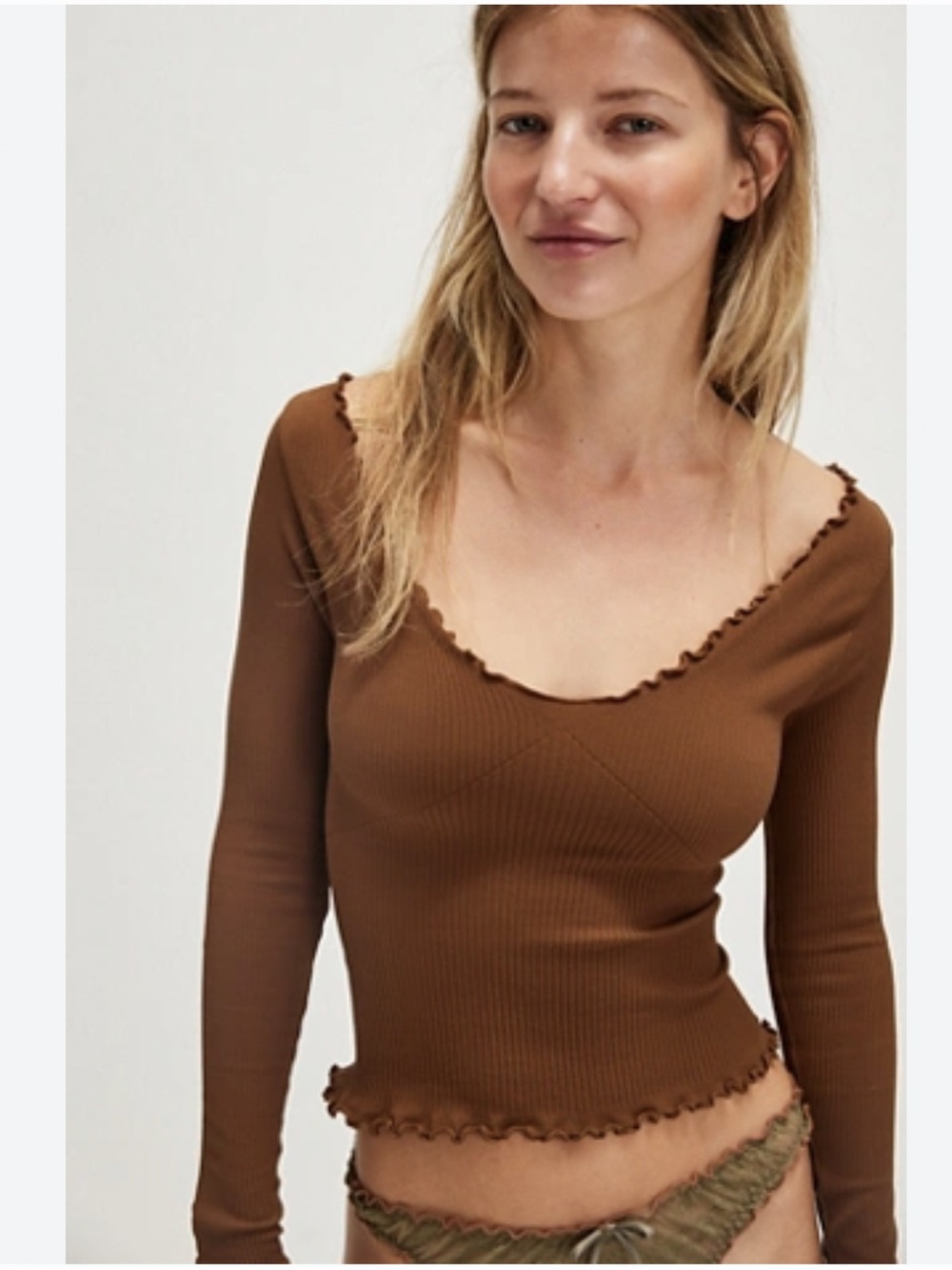 free people Easy To Love Seamless Long-Sleeve